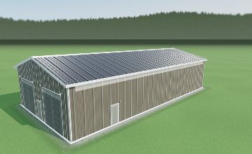 Commercial shop rendered in AllProBuilder