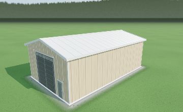 RV and boat storage building rendered in AllProBuilder